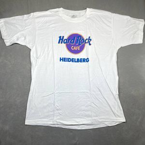 Vintage 90's HardRock Cafe Heidelberg T-Shirt Size XL White Single Stitch